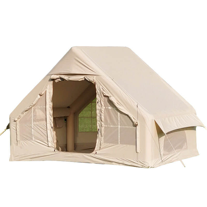 Outdoor Camping On Youtube - Luxury Cabin Shape Cottage Tent Inflatable