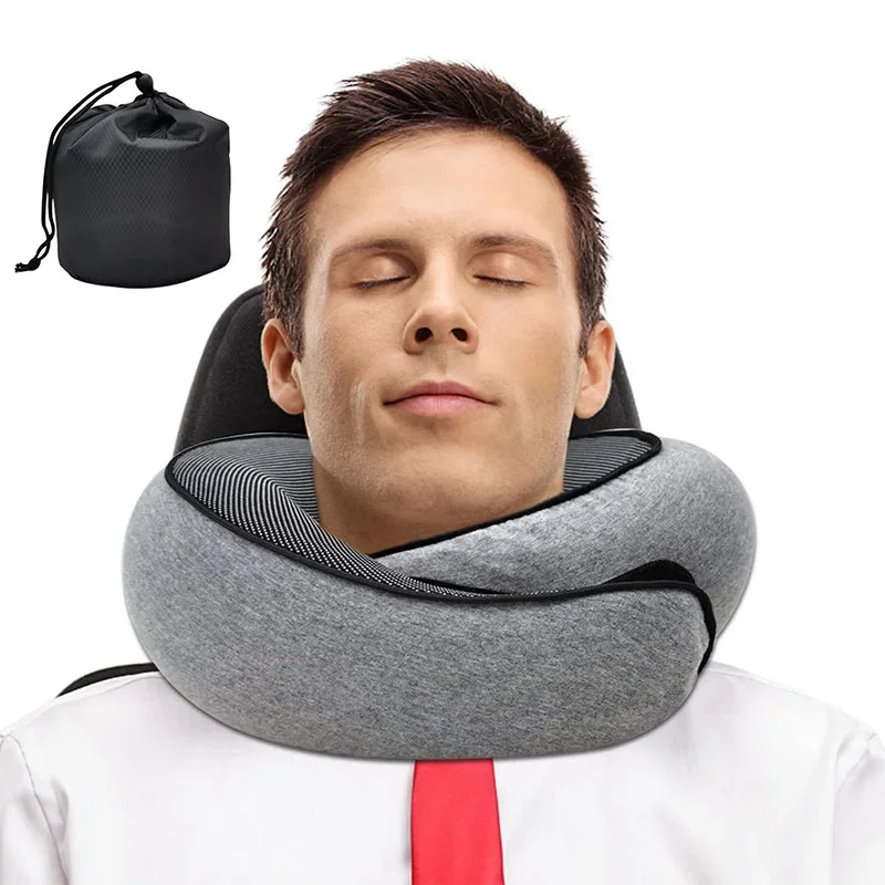 Outdoor Camping Sleeping Bag - Memory Foam Neck Pillow Cervical Vertebra