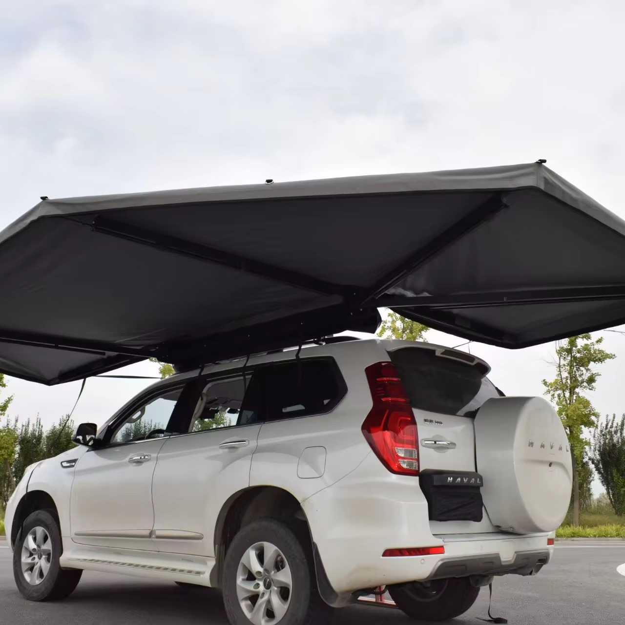 Camping Tent - 180+270 Degree Frameless Free Standing Fan