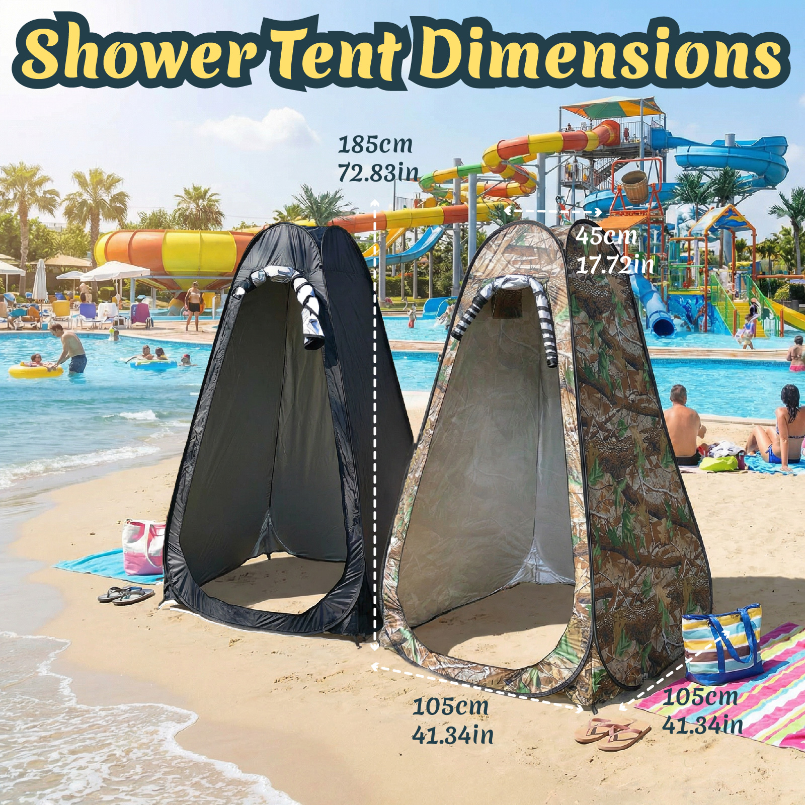 Outdoor Camping Toilet - Portable Pop-Up Privacy Tent Outdoor Shower