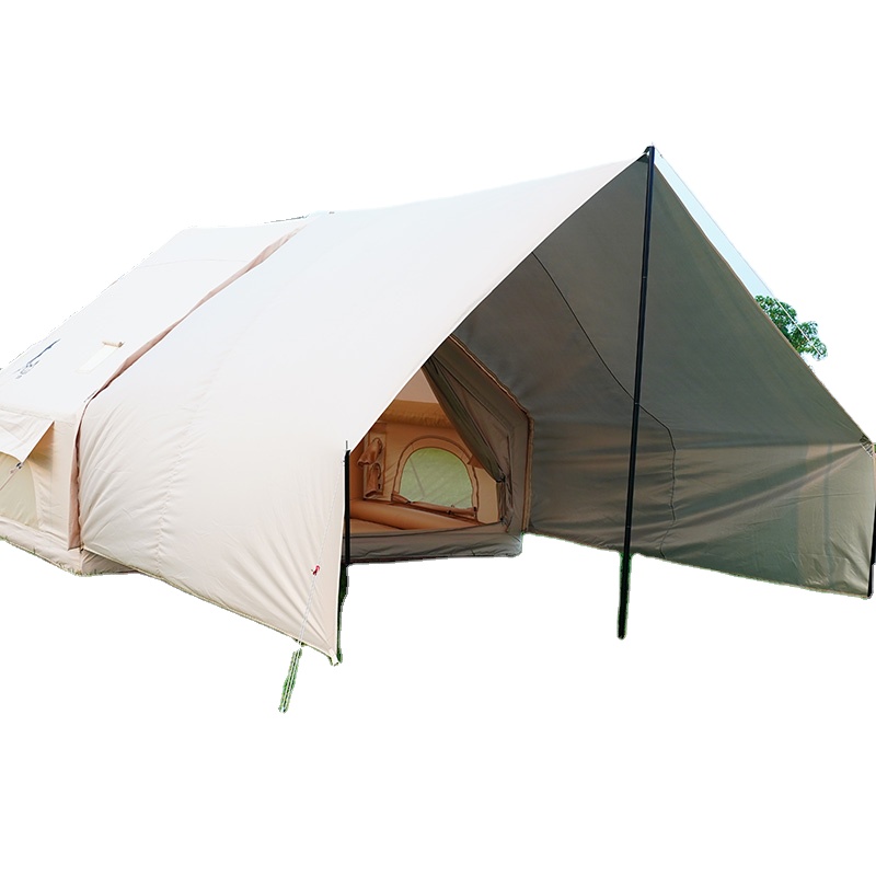 Outdoor Camping In Winter - Waterproof Inflatable Air Tent Winter Camping
