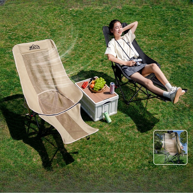 Outdoor Camping High Chair - Camping Moon Chair Outdoor Folding High