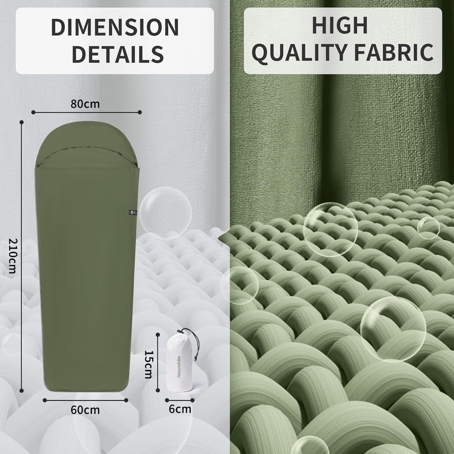 Naturehike Sleeping Bag Liner  - Outdoor Camping Sleeping Bag 评论和价格