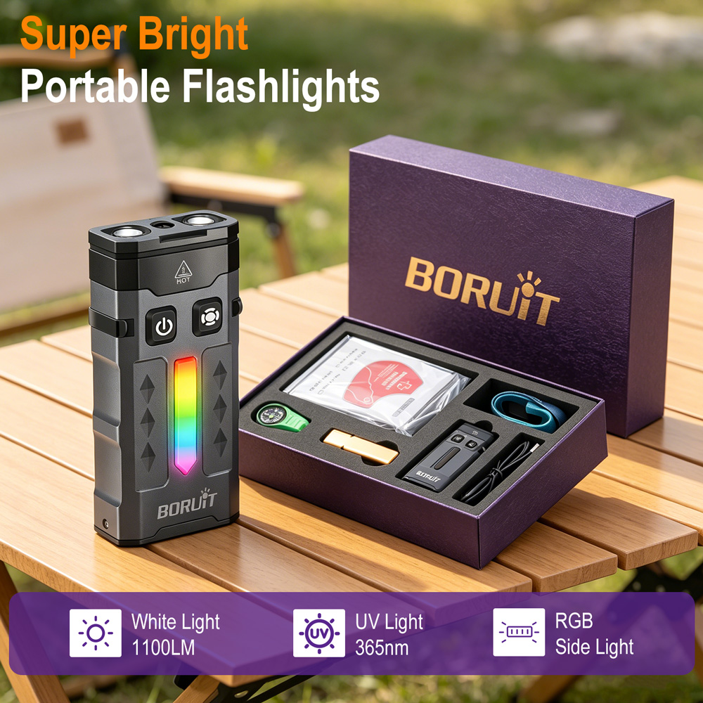 BORUiT EV20 EDC Flashlight 110 - Outdoor Camping Glamping Share 评论和价格
