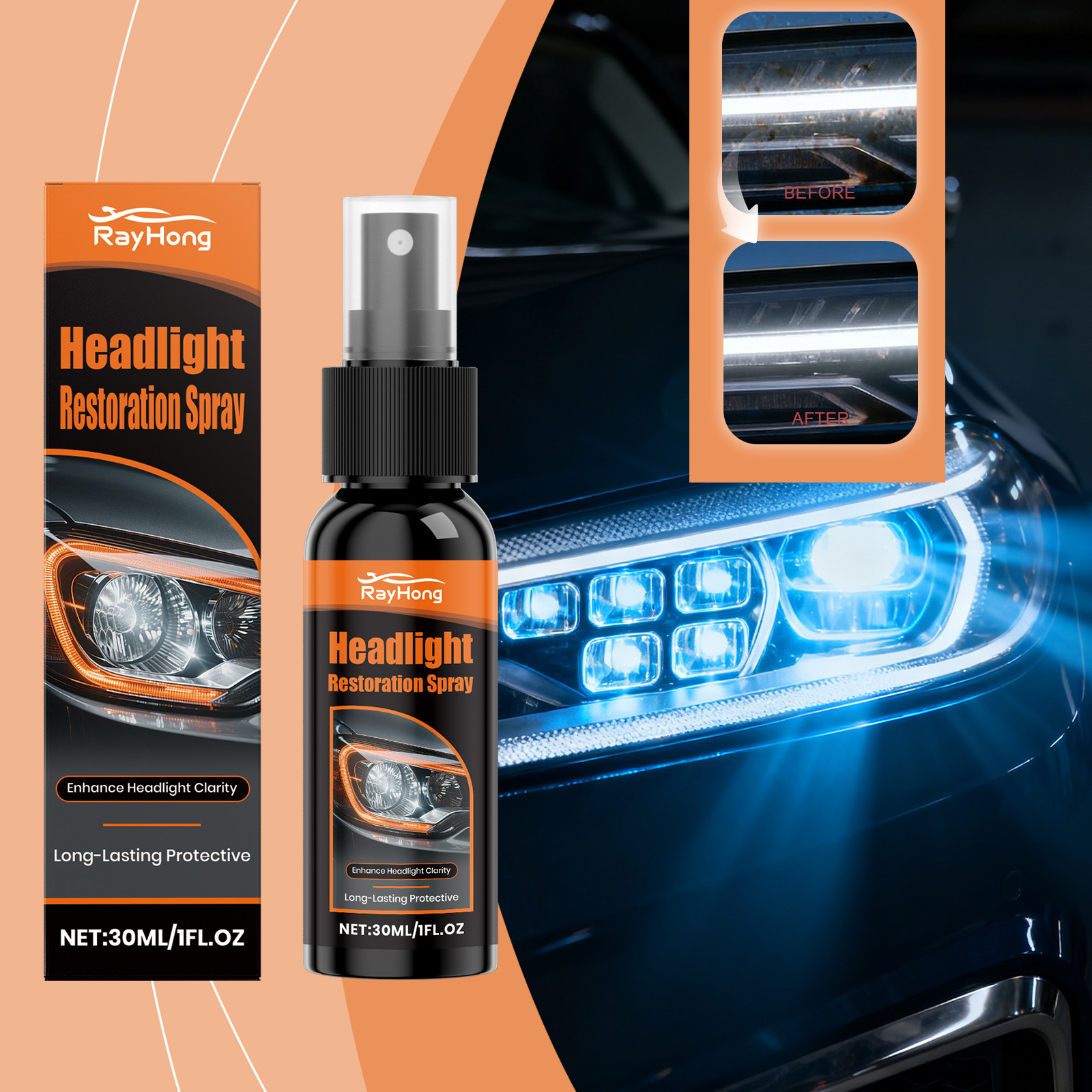 30ml Headlight Restoration Spr - Headlamp 评论和价格