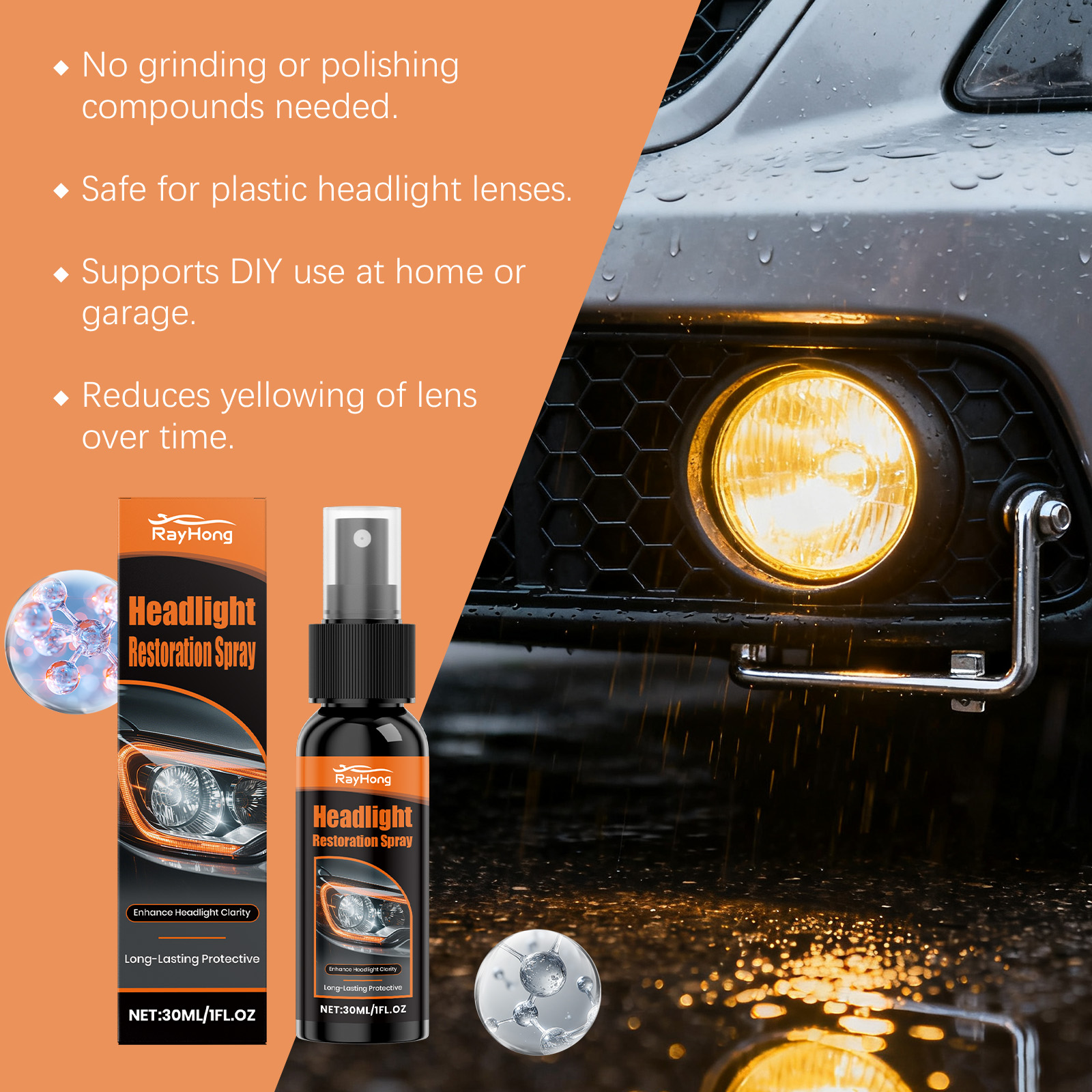 30ml Headlight Restoration Spr - Headlamp 评论和价格