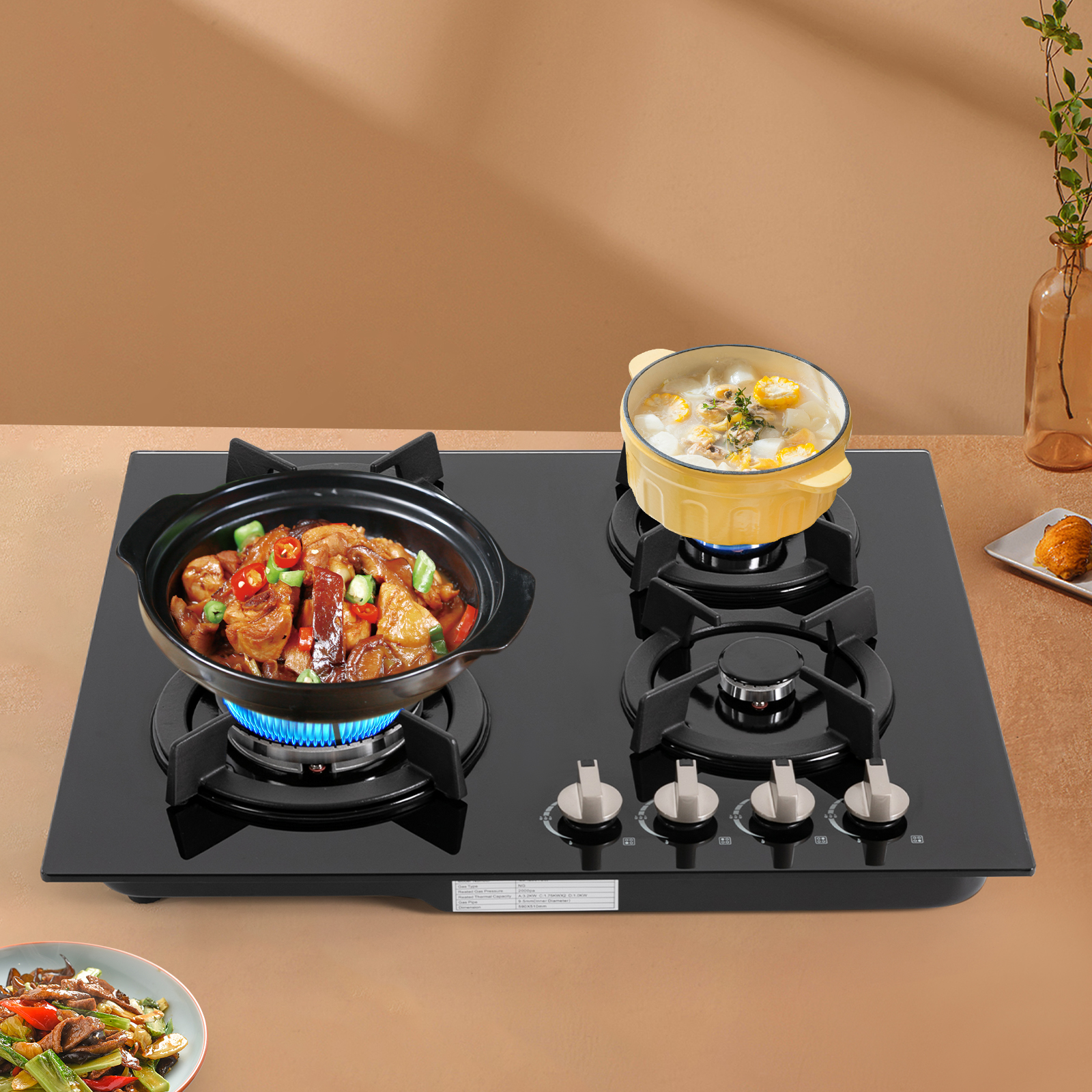 4-Burner Outdoor Gas Stove Bui - Outdoor Gas Stove 评论和价格