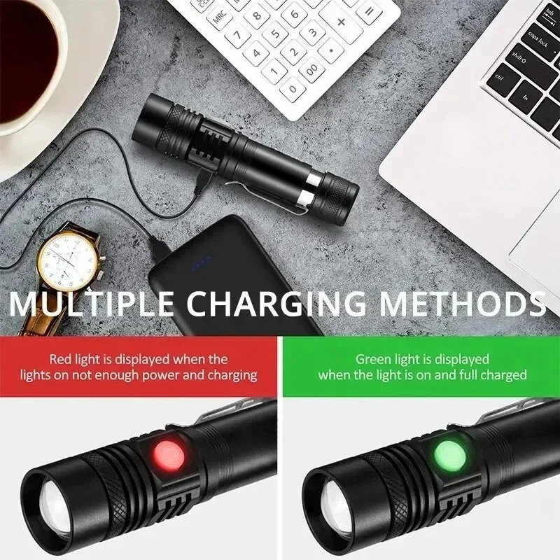 T6 LED Rechargeable Flashlight - Headlamp 评论和价格