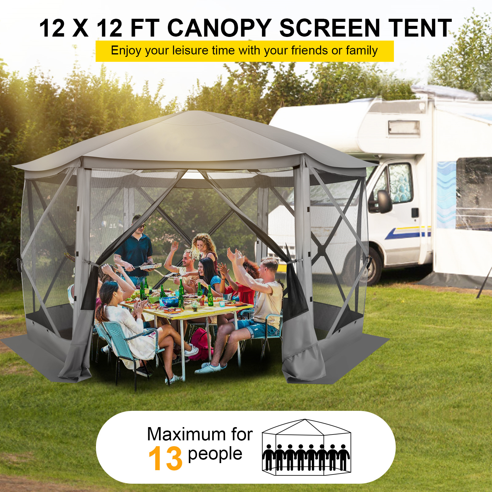 Pop up Gazebo Screen Tent Scre - Outdoor Camping Gazebo 评论和价格