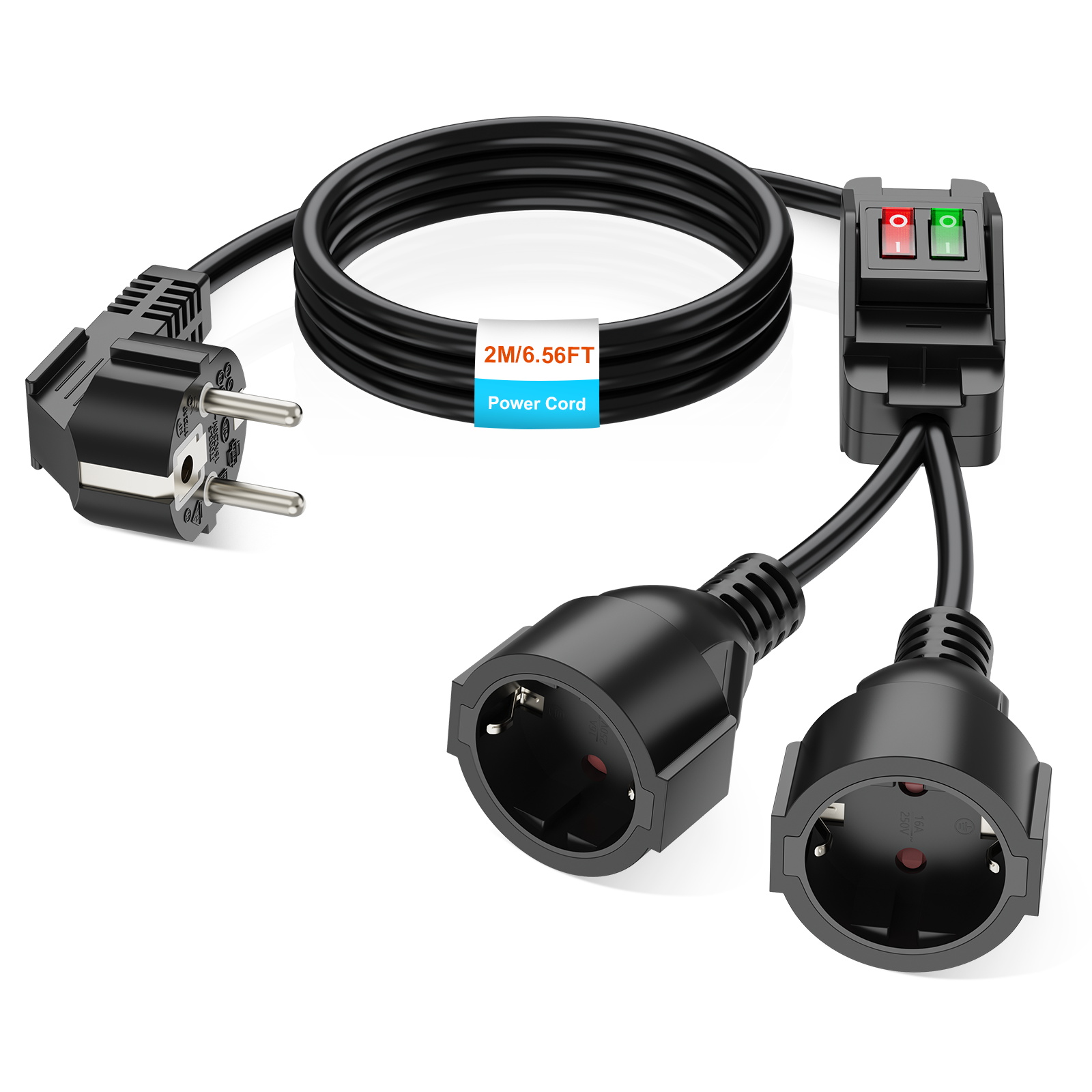 Eu plug 40cm/2m extension cord - Outdoor Camping Extension Cord 评论和价格