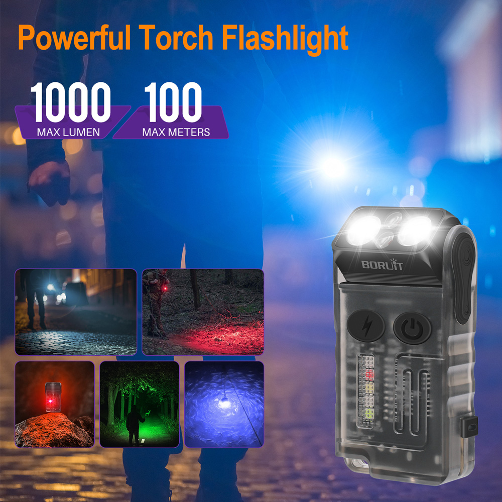BORUiT V20 EDC Flashlight 1000 - Outdoor Camping Glamping Share 评论和价格