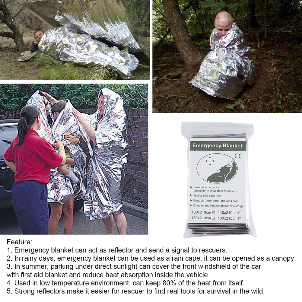 1-10PCS Emergency Thermal Blan - Outdoor Camping Carpet 评论和价格