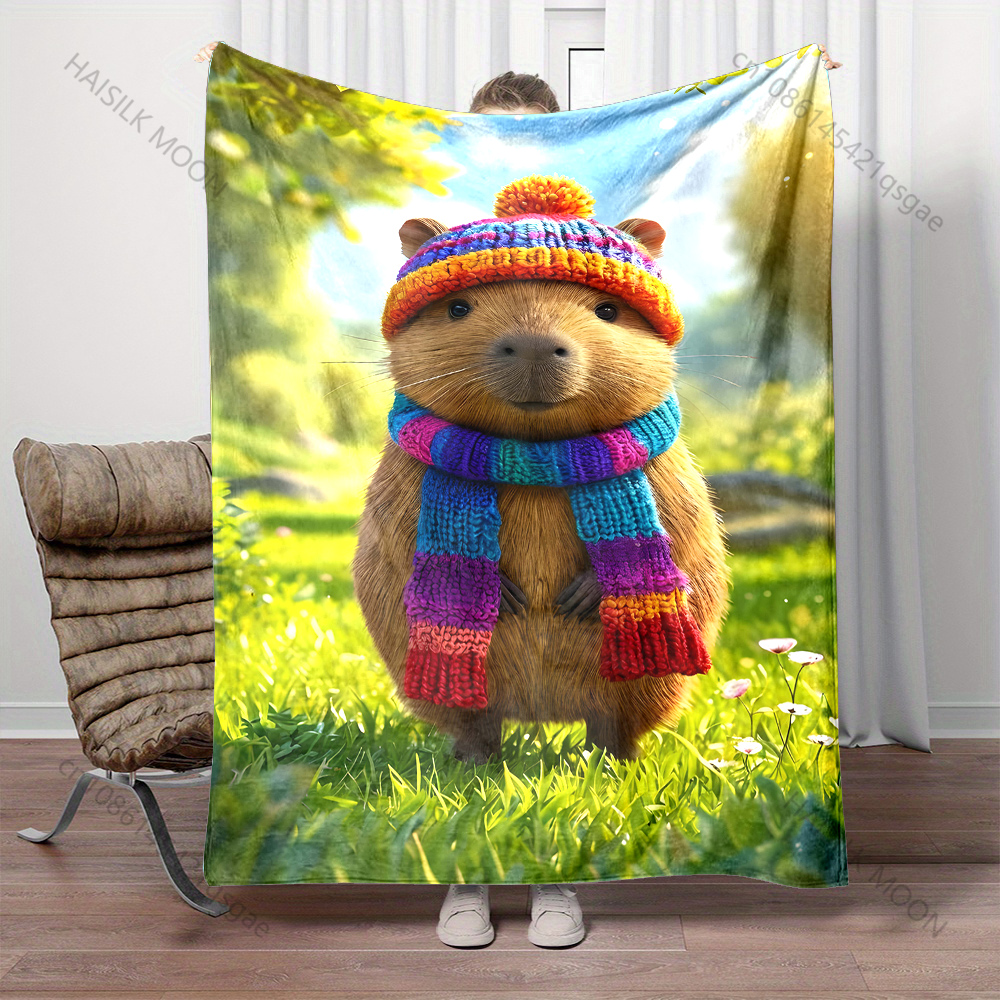 Multi-size Cute Capybaras Art  - Outdoor Camping Heated Blanket 评论和价格
