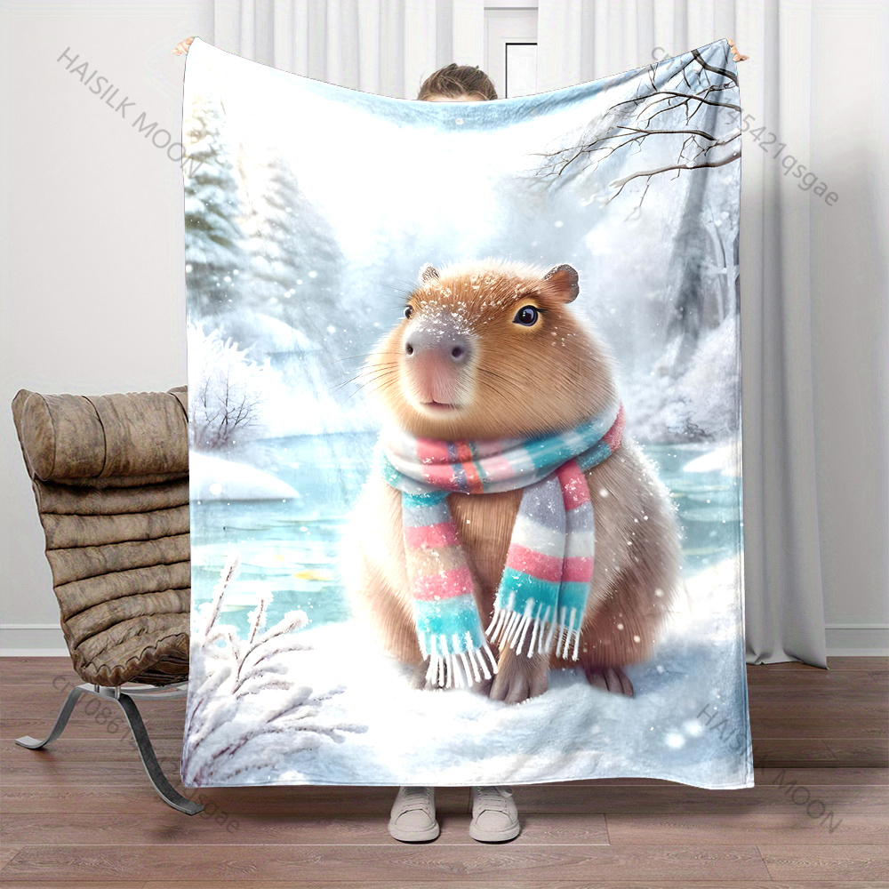 Multi-size Cute Capybaras Art  - Outdoor Camping Heated Blanket 评论和价格