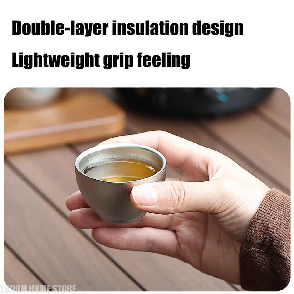Small 100% Titanium Tea Cup Do - Kitchen Outdoor Camping 评论和价格