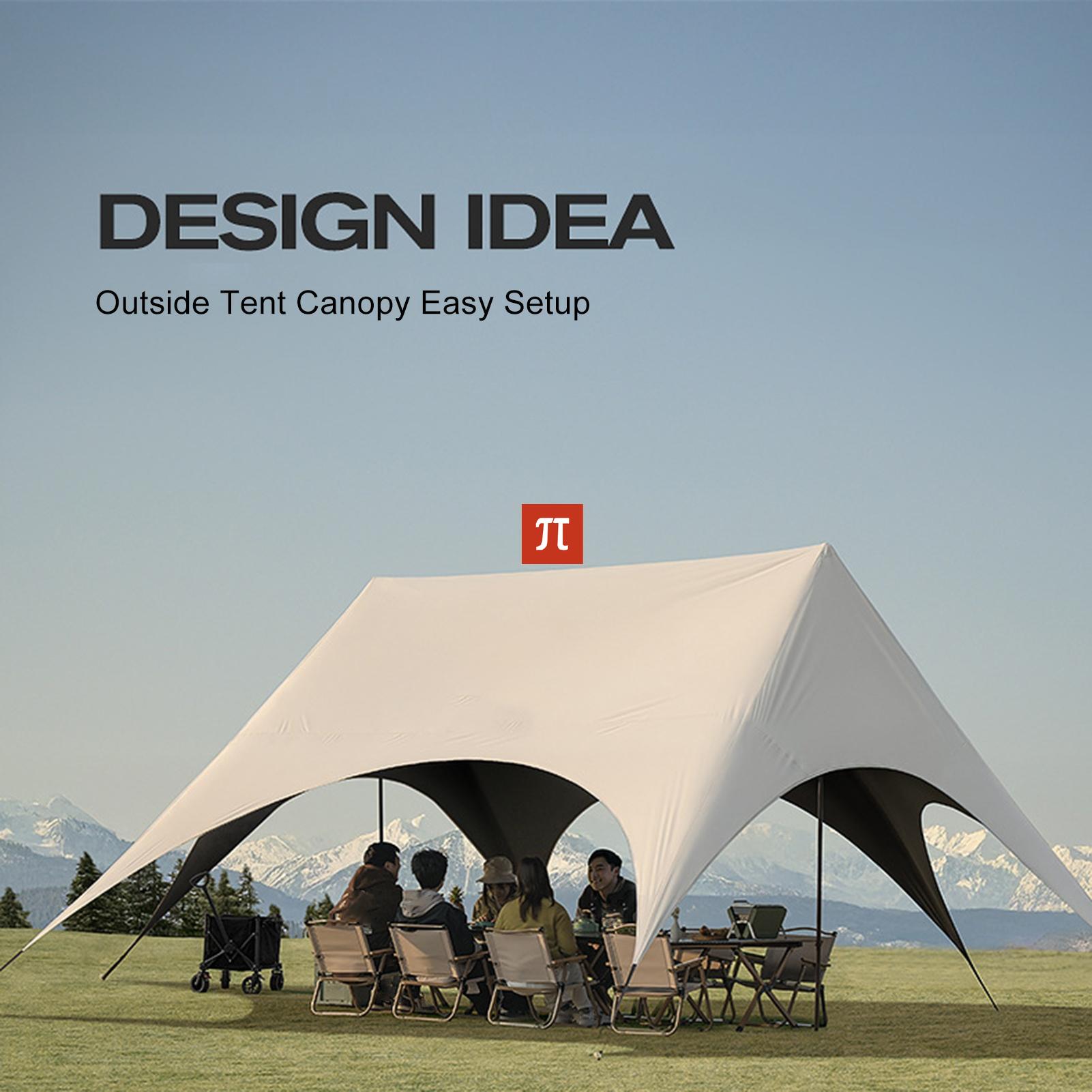 ACamping Gazebo Hexagonal Rain - Outdoor Camping Gazebo 评论和价格