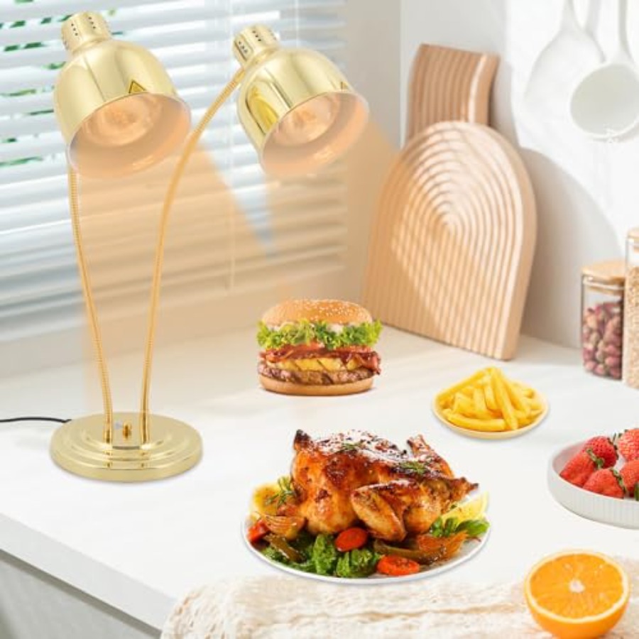 2-Head Food Warmer Lamp for Re - Headlamp 评论和价格