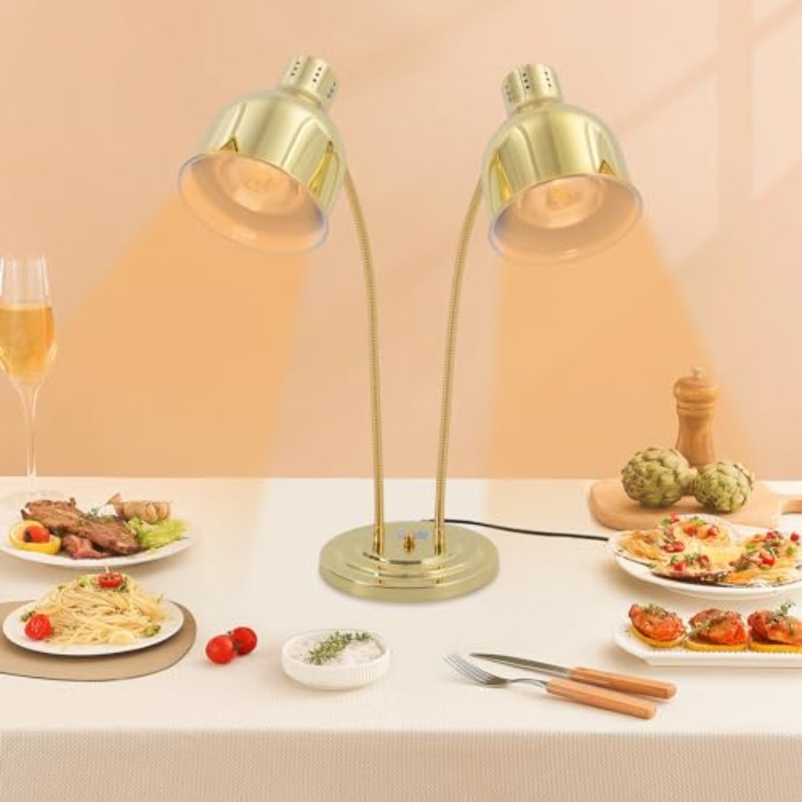 2-Head Food Warmer Lamp for Re - Headlamp 评论和价格