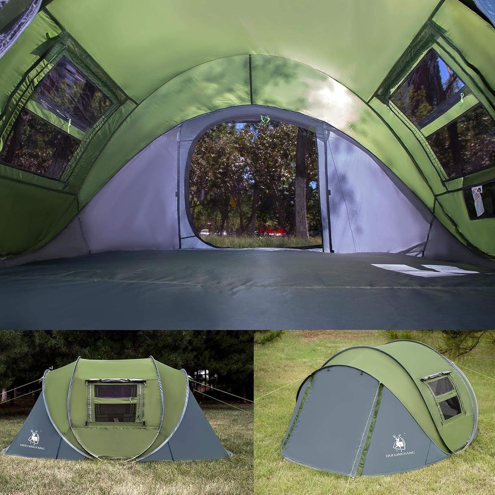 4-Person Automatic Setup Tent, - Camping Tent 评论和价格