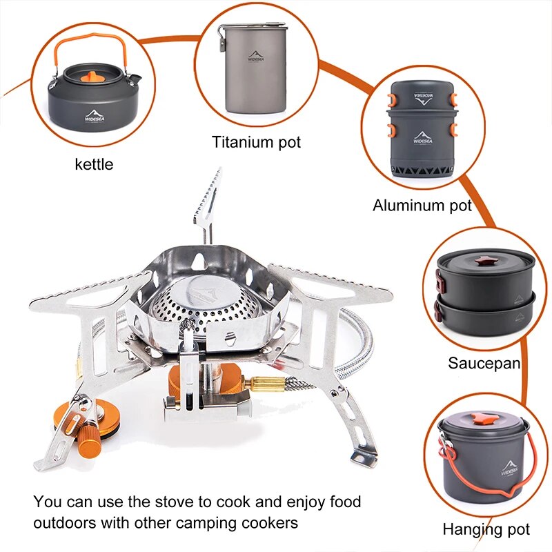 Widesea Camping Burner 3200W W - Outdoor Gas Camping Oven 评论和价格