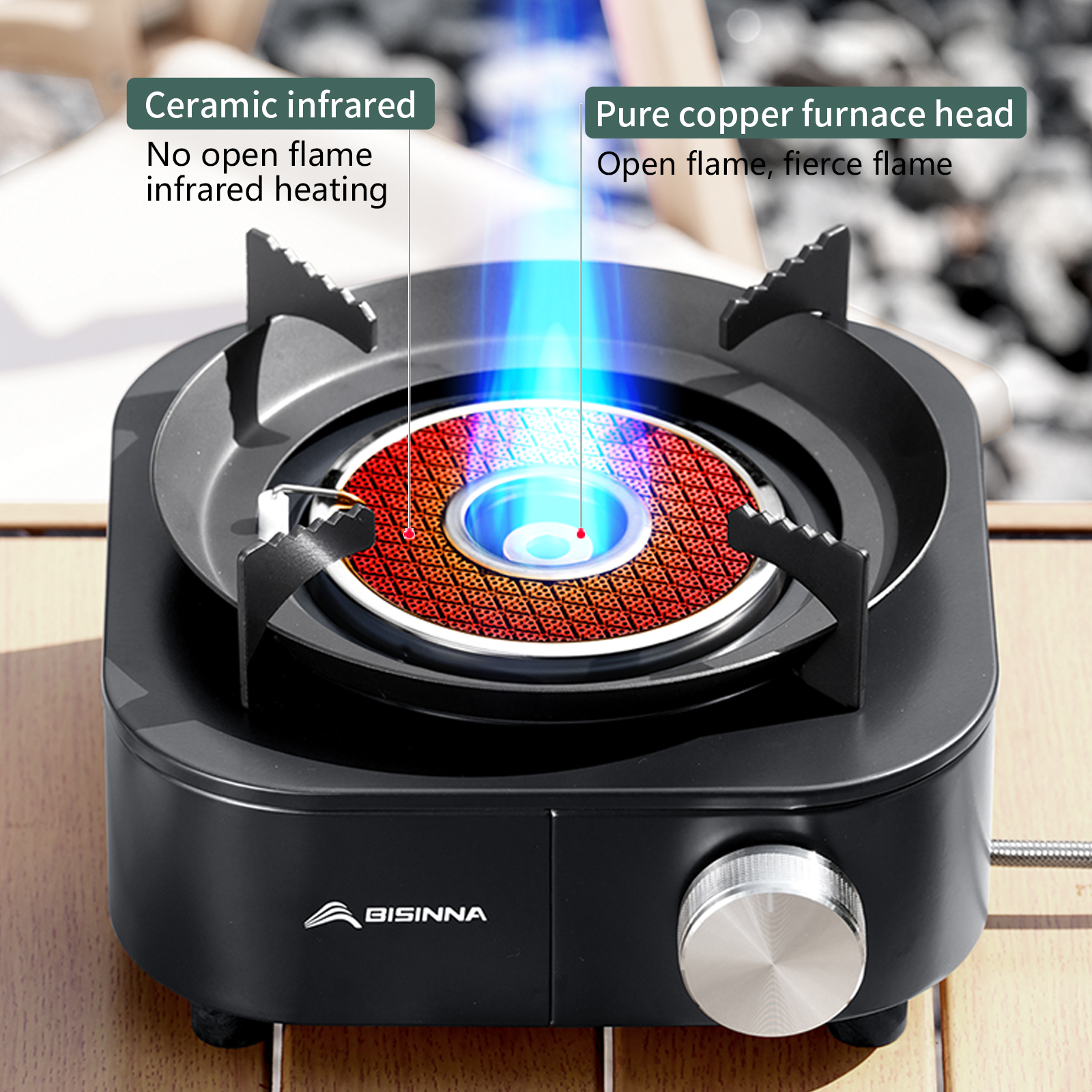 BISINNA 4000W High-power Infra - Outdoor Gas Camping Oven 评论和价格