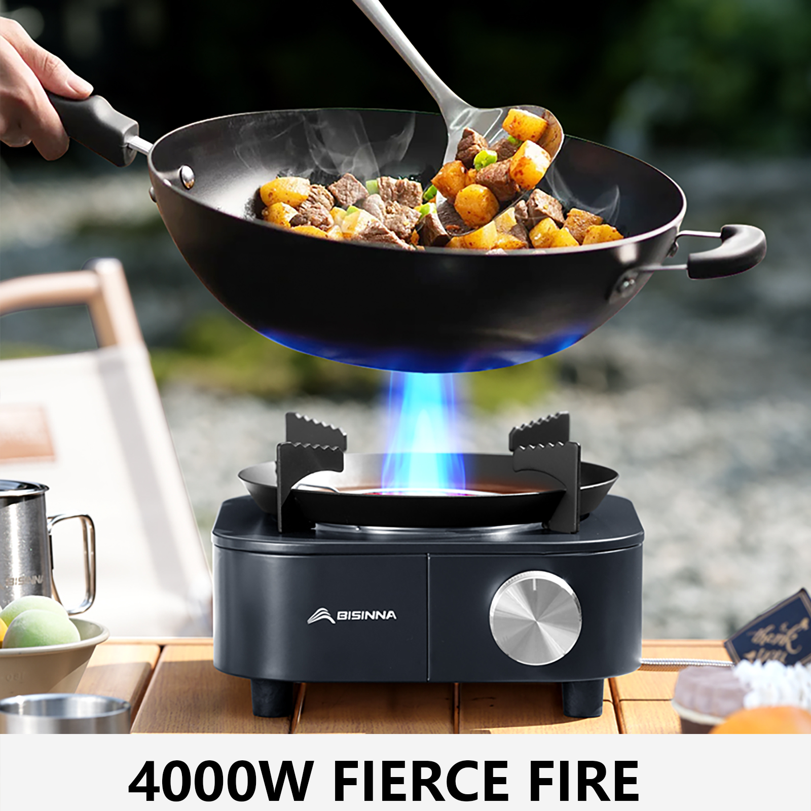 BISINNA 4000W High-power Infra - Outdoor Gas Camping Oven 评论和价格