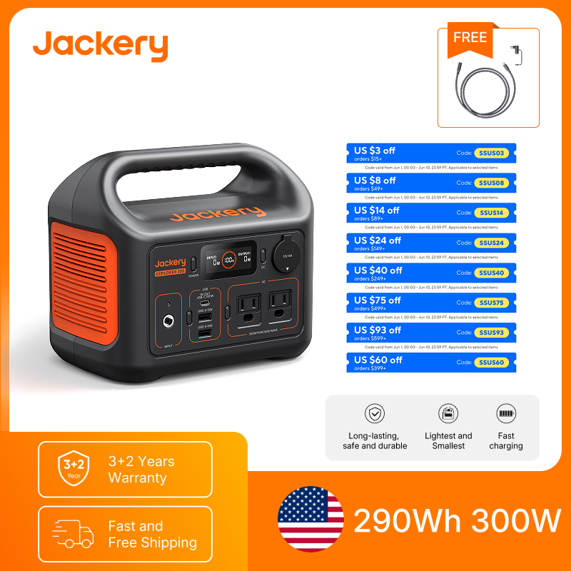 Jackery Portable Power Station - Outdoor Camping Extension Cord 评论和价格
