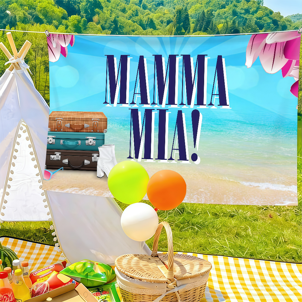 Movie Mamma Mia Flag Suitable  - Outdoor Camping Movies 评论和价格