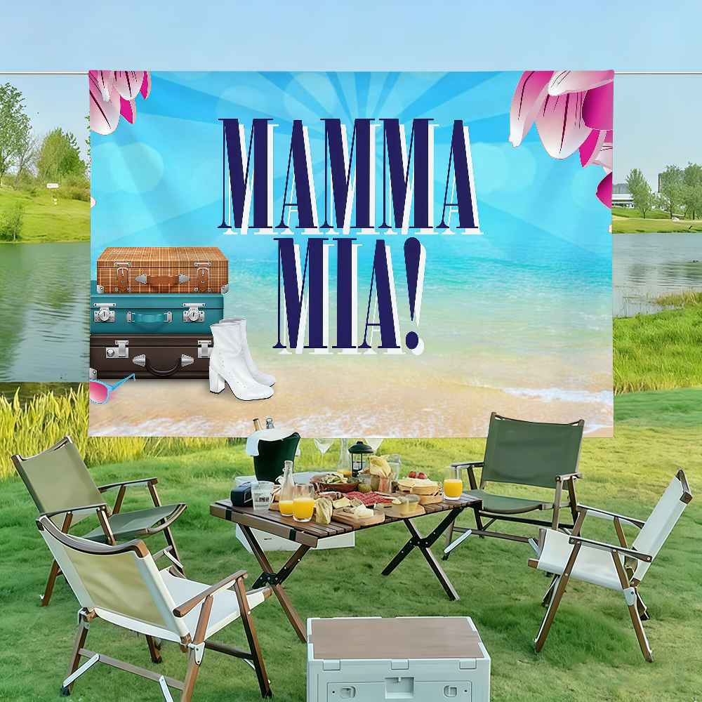 Movie Mamma Mia Flag Suitable  - Outdoor Camping Movies 评论和价格