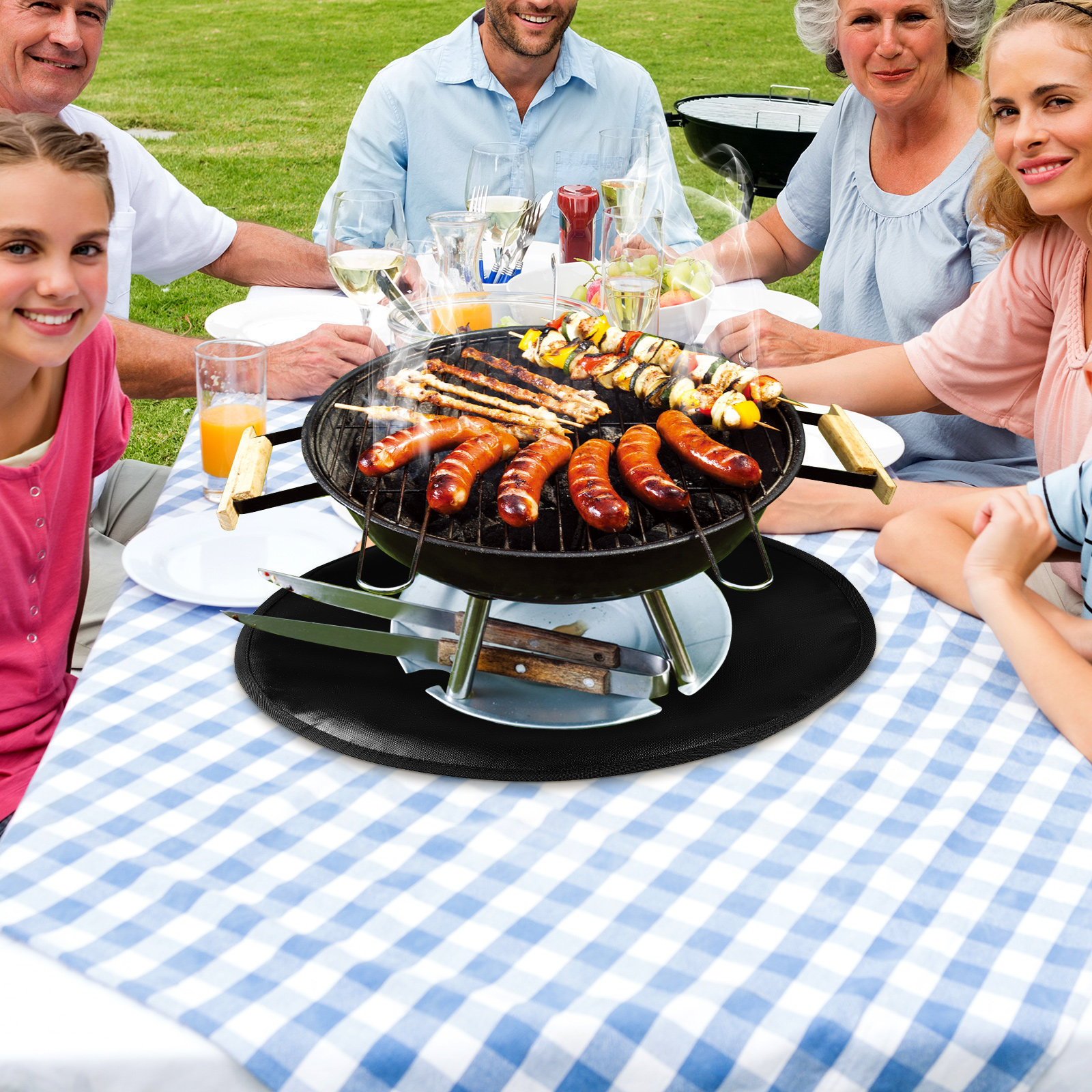 Silicone Fire Pit Mat 20 Inch  - Outdoor Gas Stove 评论和价格