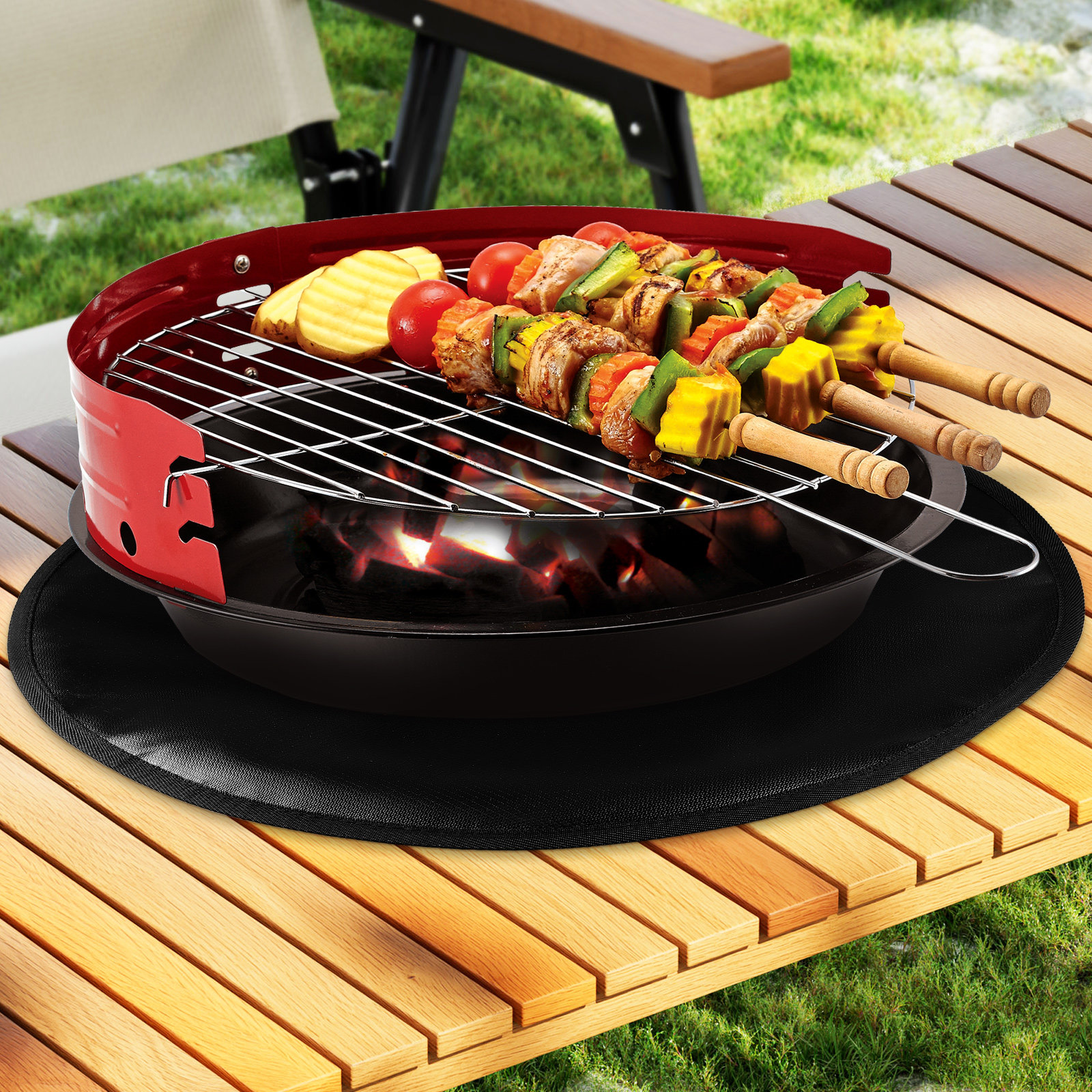 Silicone Fire Pit Mat 20 Inch  - Outdoor Gas Stove 评论和价格