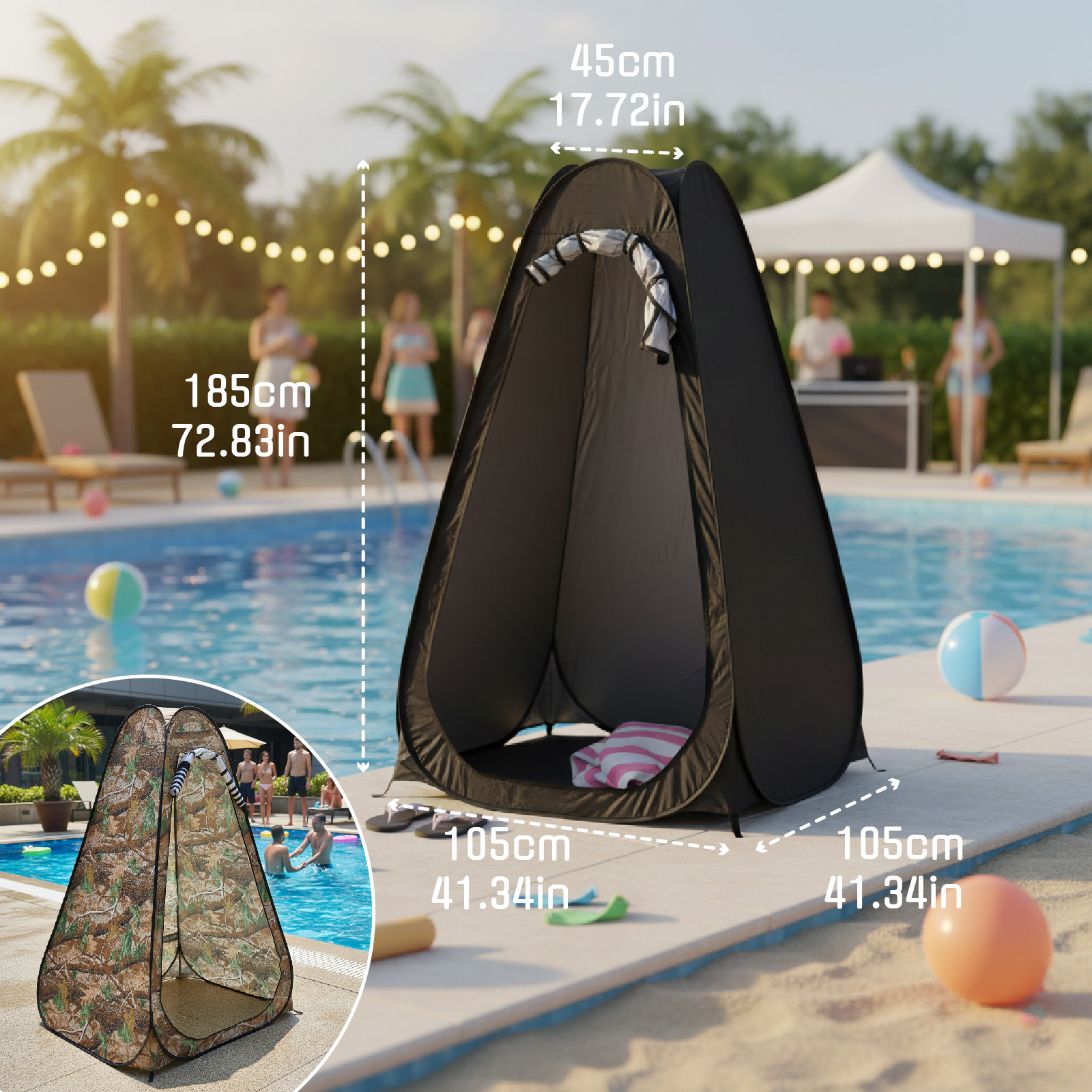 Portable Pop-Up Privacy Tent f - Outdoor Camping Toilet 评论和价格