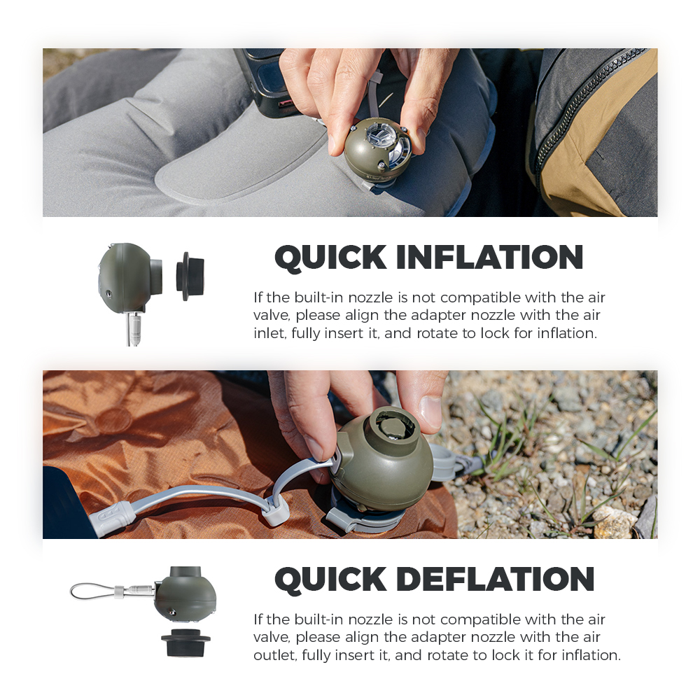 Naturehike Wind-nano Air Pump  - Outdoor Camping Carpet 评论和价格