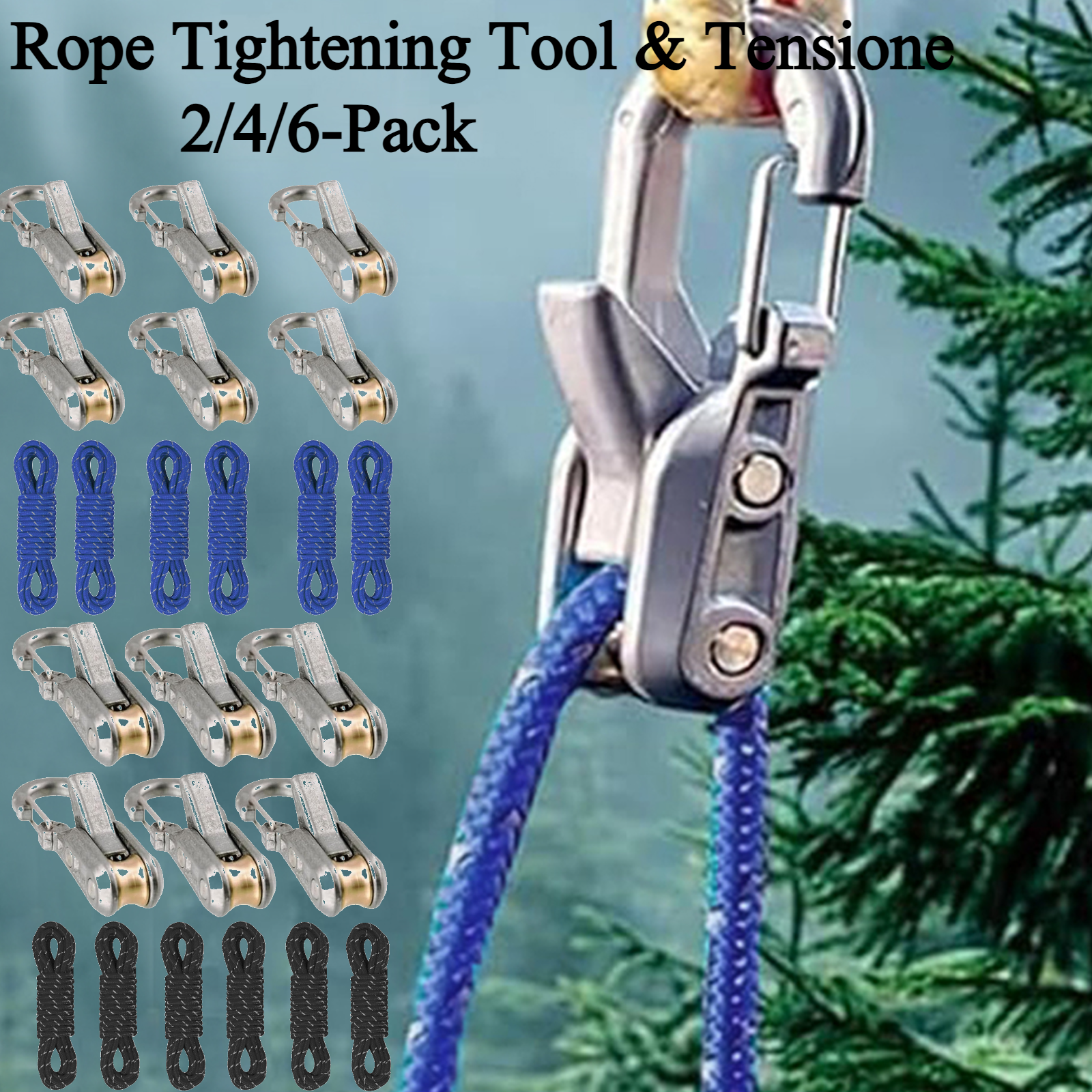 2/4/6-Pack Rope Tightening Too - Outdoor Camping Guy 评论和价格