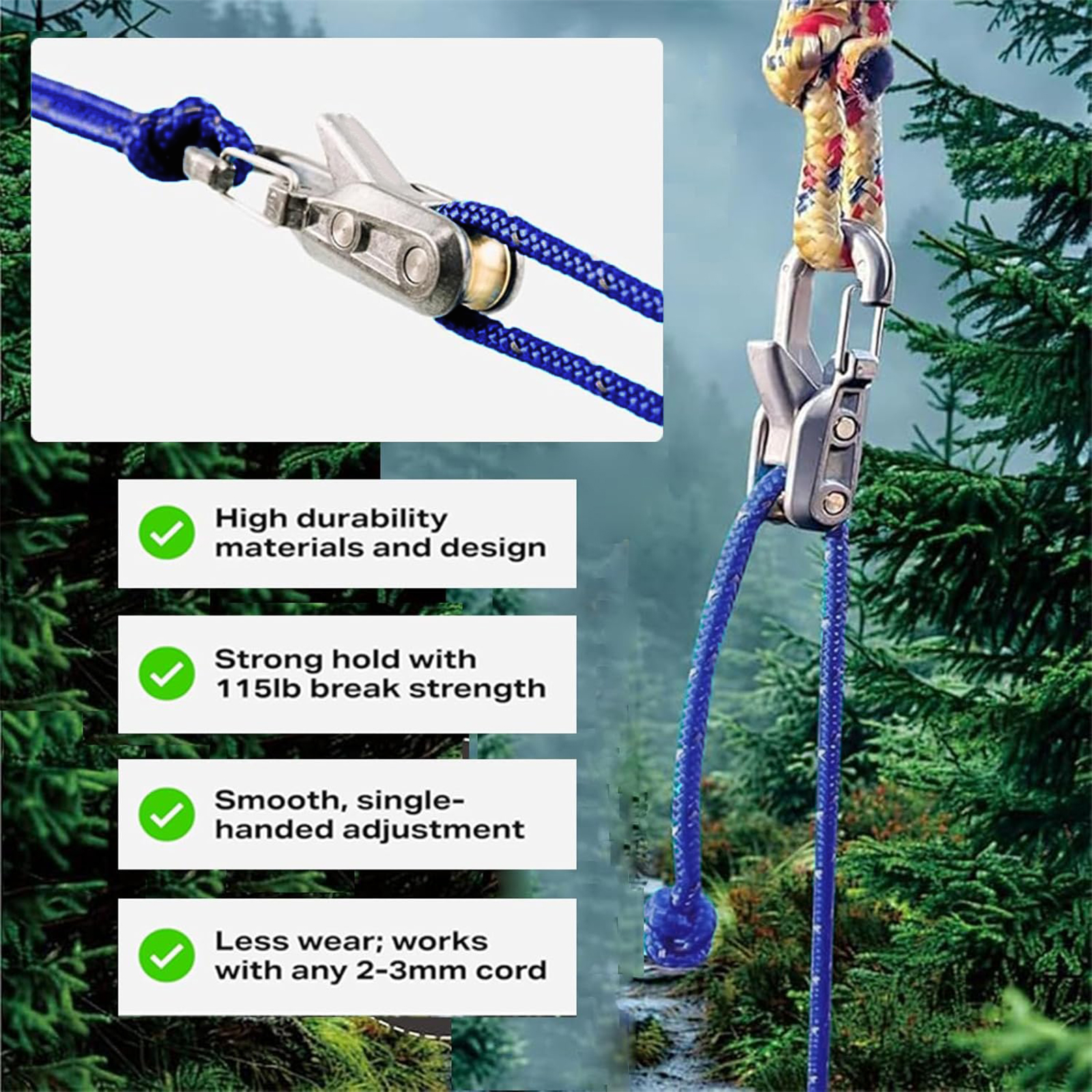 2/4/6-Pack Rope Tightening Too - Outdoor Camping Guy 评论和价格