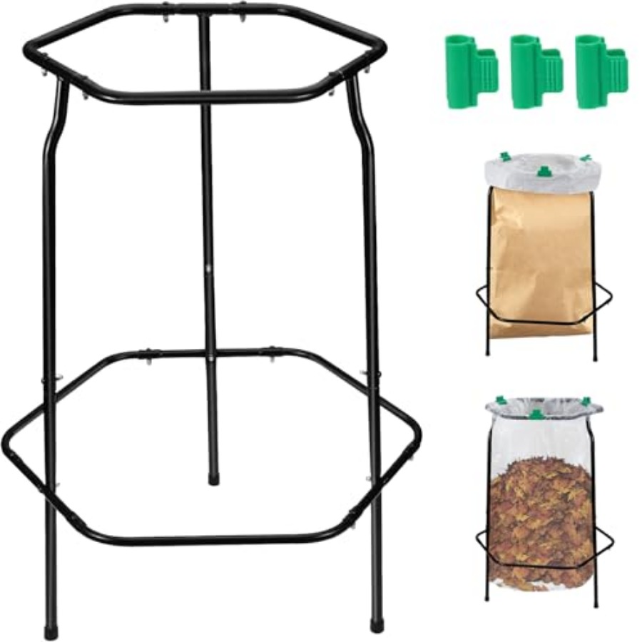 Leaf Trash Bag Holder Stand, G - Kitchen Outdoor Camping 评论和价格