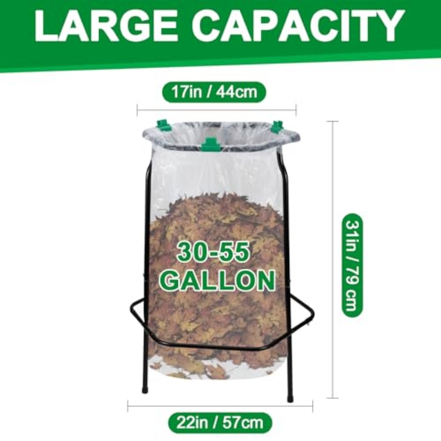 Leaf Trash Bag Holder Stand, G - Kitchen Outdoor Camping 评论和价格