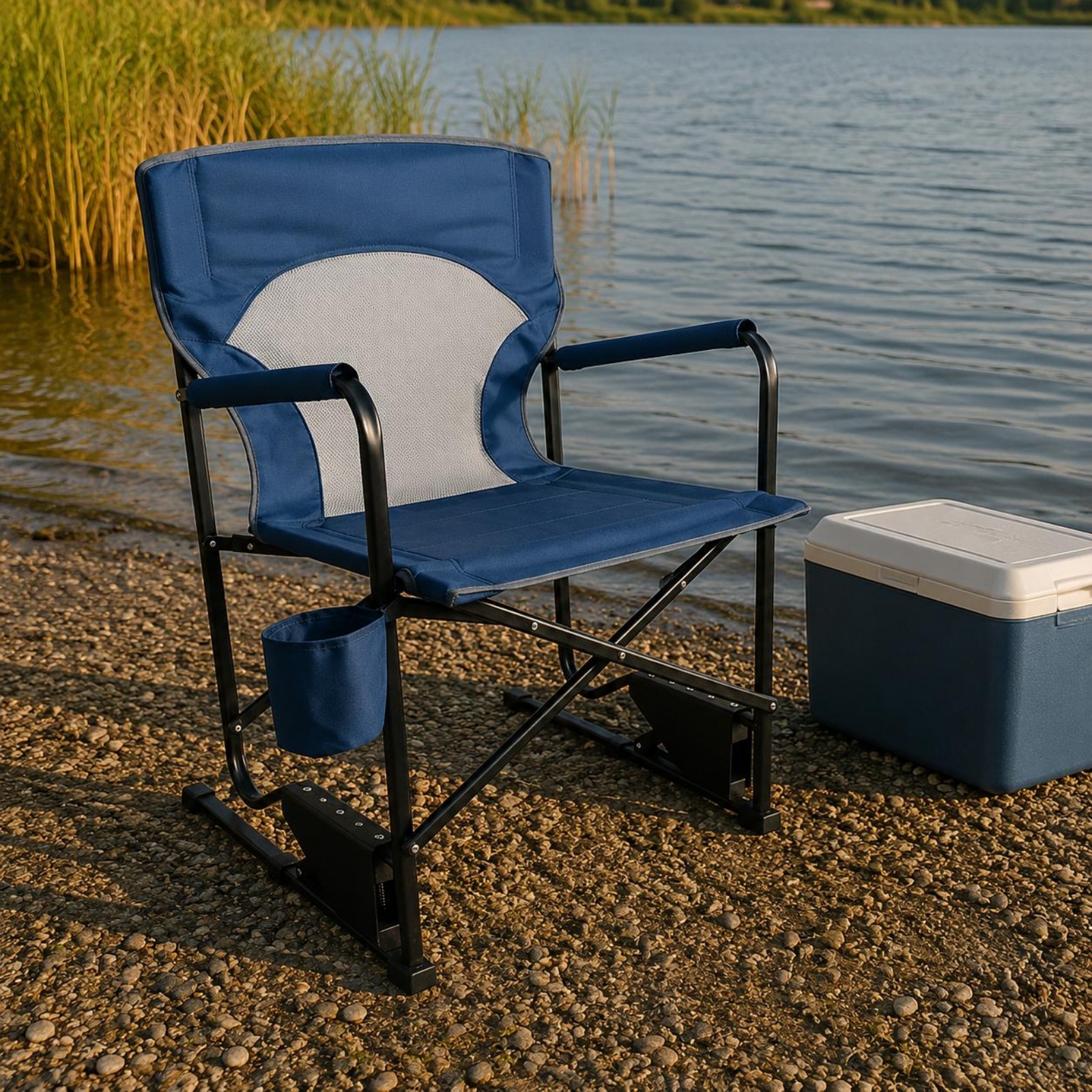 4 Pieces Oversized Tall Direct - Outdoor Camping High Chair 评论和价格