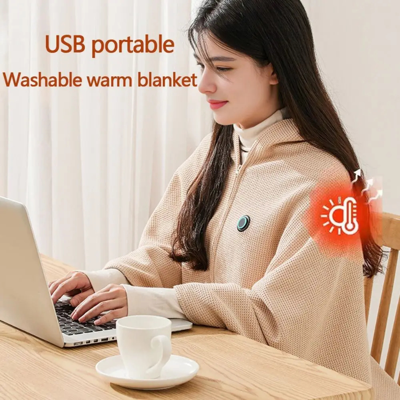 Electric Blanket Shawl USB Sin - Outdoor Camping Heated Blanket 评论和价格