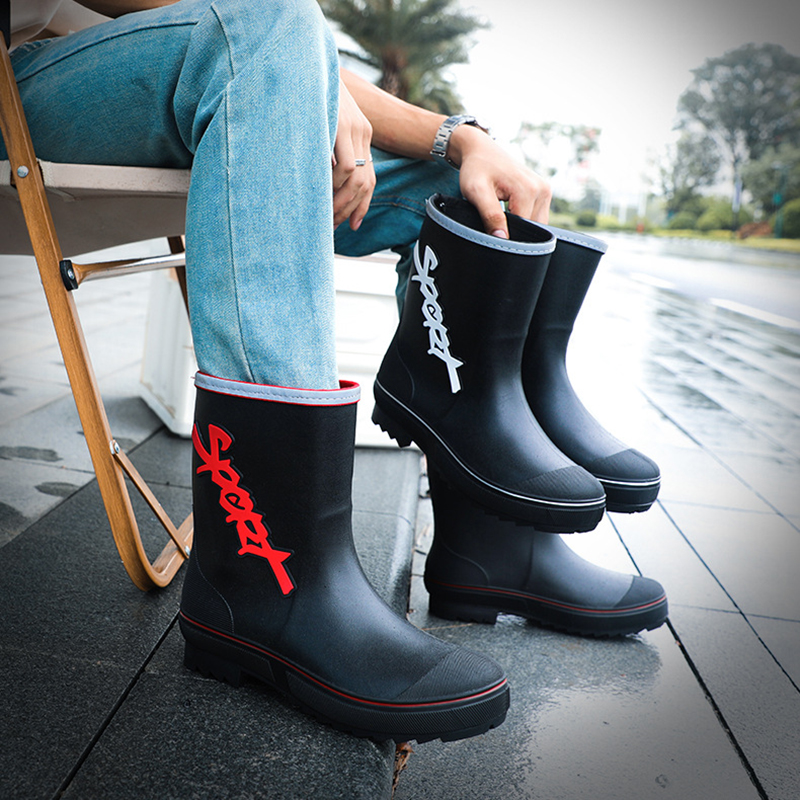Men's Rain Boots Camping Fishi - Outdoor Camping In Winter 评论和价格