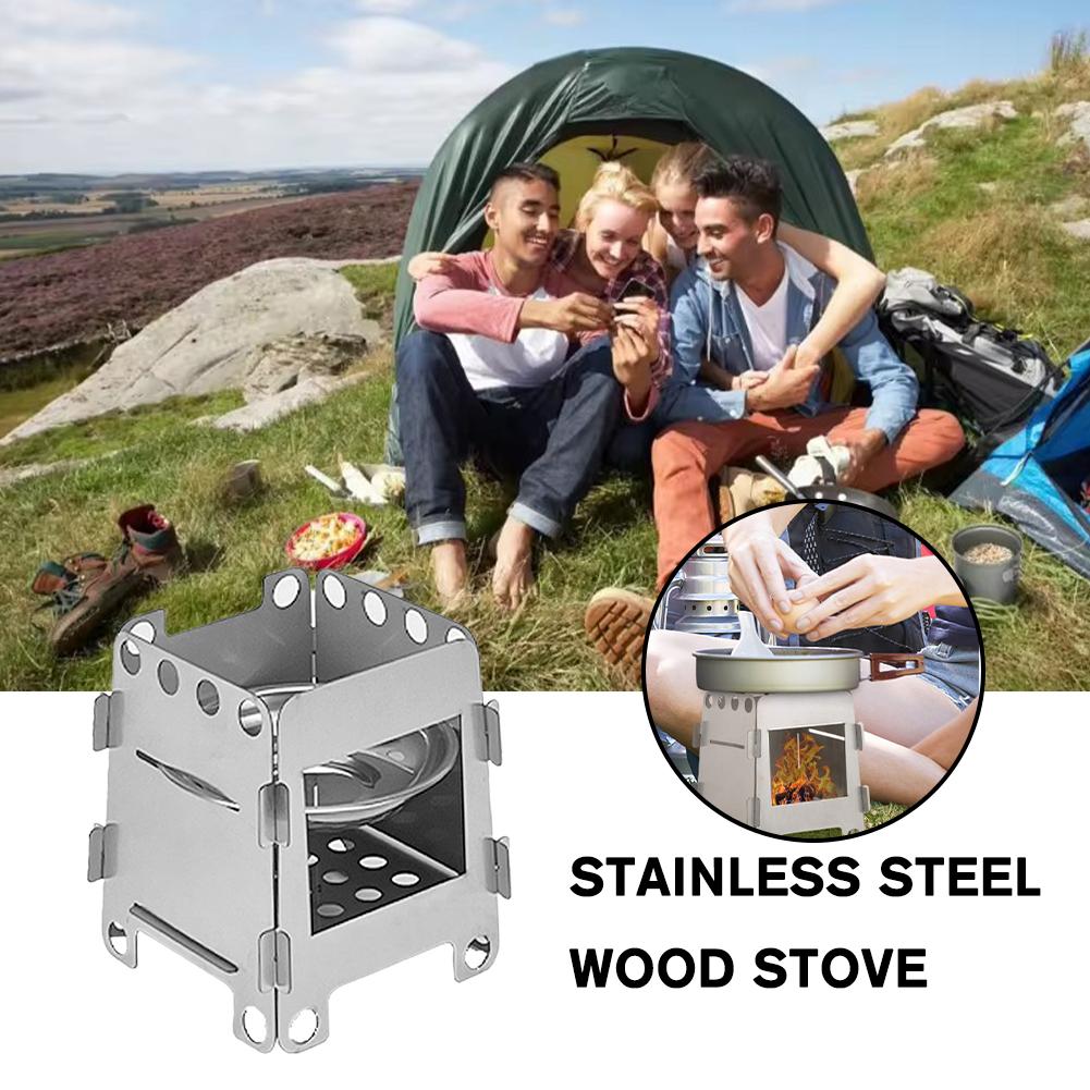 Folding Camping Wood Stove Por - Outdoor Gas Camping Oven 评论和价格