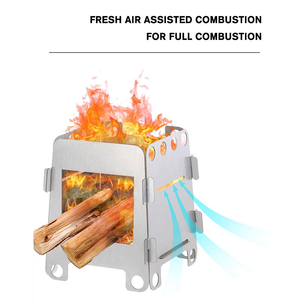 Folding Camping Wood Stove Por - Outdoor Gas Camping Oven 评论和价格