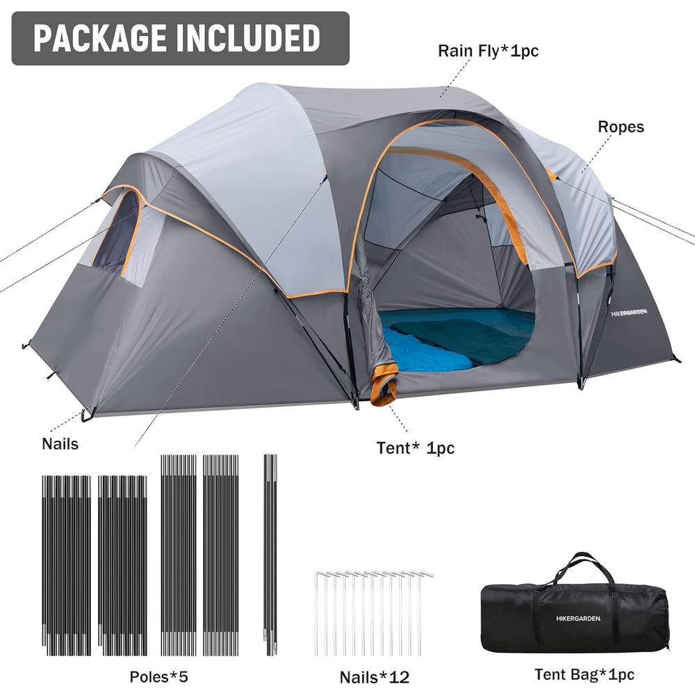10-Person HikerGarden Tent - Q - Camping Tent 评论和价格