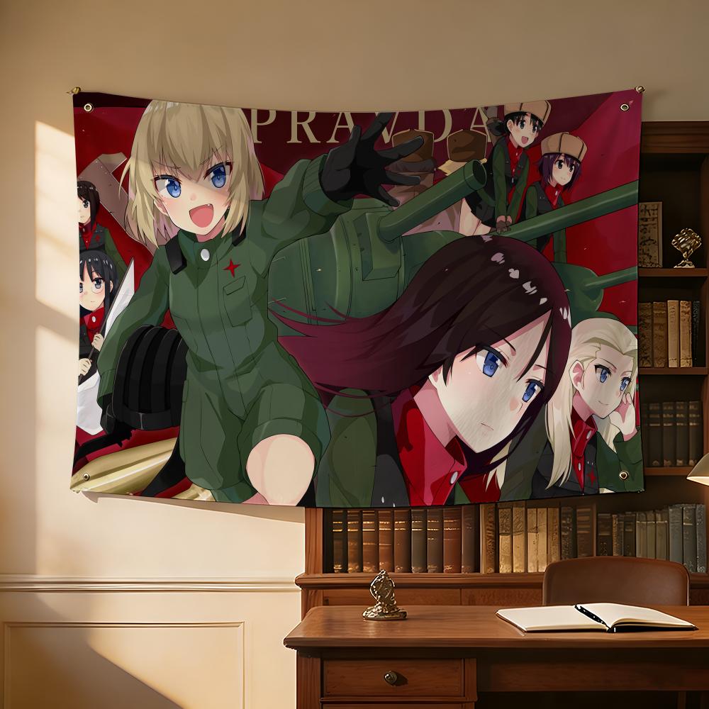 Girls Und Panzer Flags Outdoor - Outdoor Und Camping 评论和价格