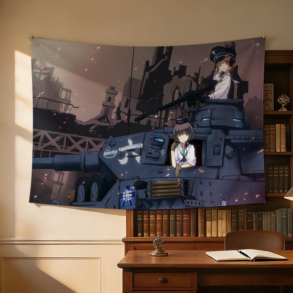 Girls Und Panzer Flags Outdoor - Outdoor Und Camping 评论和价格