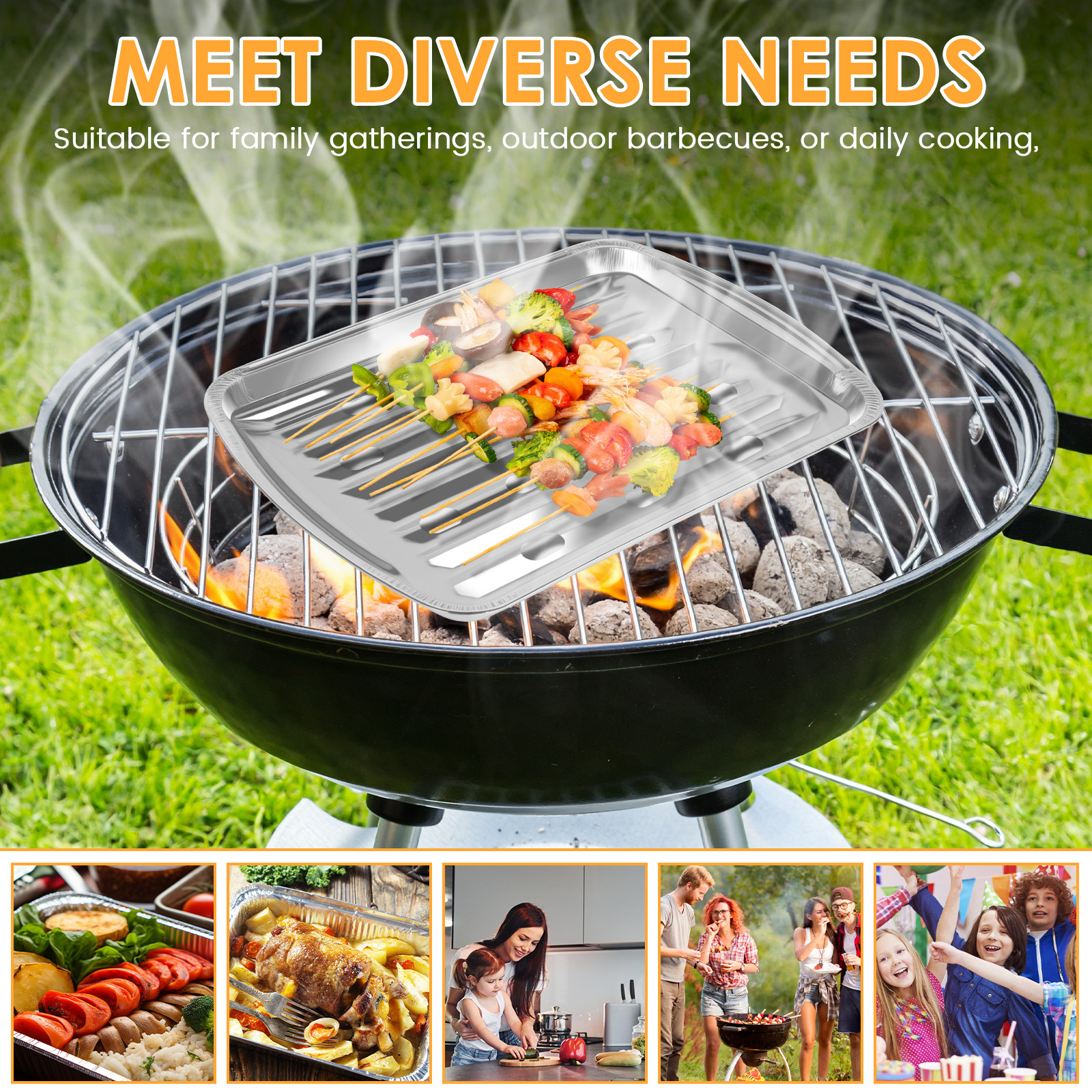 Aluminum Foil Trays Non-Stick  - Kitchen Outdoor Camping 评论和价格