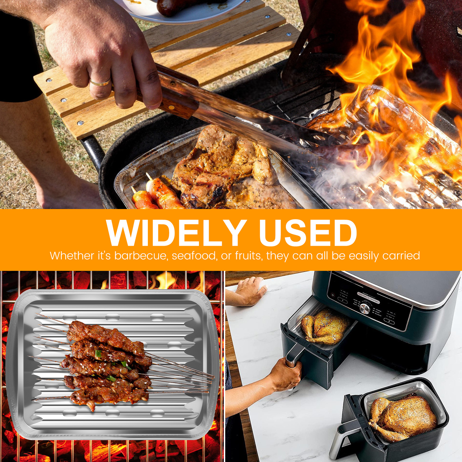 Aluminum Foil Trays Non-Stick  - Kitchen Outdoor Camping 评论和价格