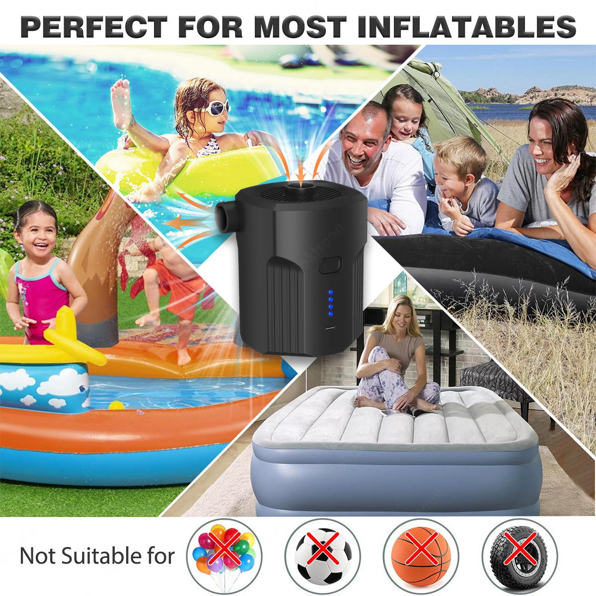 Portable Electric Air Pump for - Outdoor Camping Carpet 评论和价格