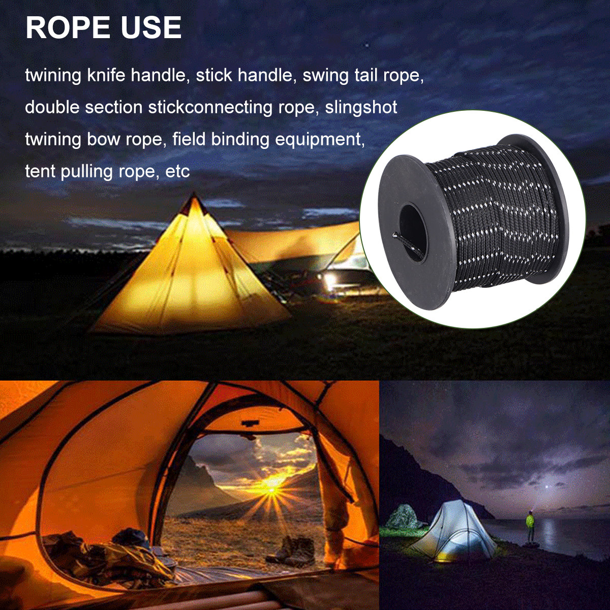 31M 2.1mm Reflective Guy Line  - Outdoor Camping Guy 评论和价格