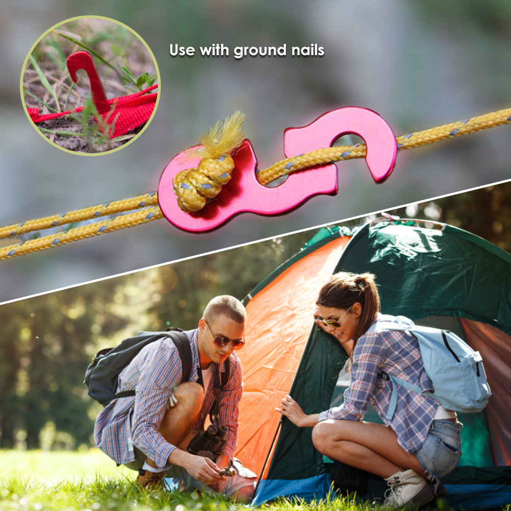 5Pcs Adjustable Camping Tent C - Outdoor Camping Extension Cord 评论和价格